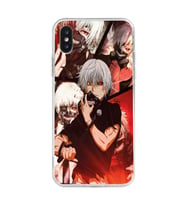 Iphone XSMAX Uyumlu Tokyo Ghoul Kaneki Ken Tasarımlı Şeffaf Telefon Kılıfı