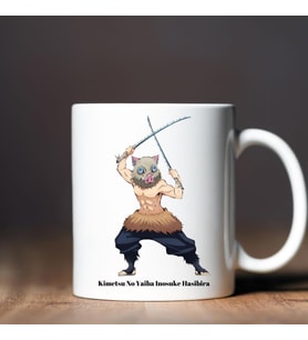Demon Slayer Kimetsu No Yaiba Inosuke Hasibira Tasarımlı Kupa Bardak