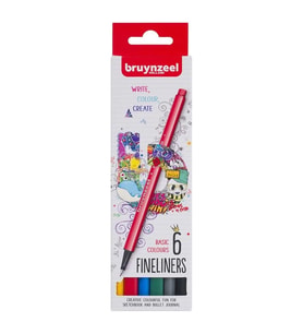 BRUYNZEEL FINELINER BASIC 0.4mm 6'LI KALEM SETİ  -B60241006