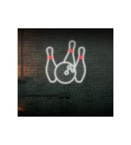 Bowling Topu ve Lobutu Şekilli Neon Tabela