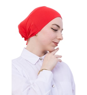 Pratik Bone Pamuklu Tesettür İç Bone, Başörtüsü İçin Hazır Viskon Şapka, Namaz Günlük Kullanım İçin