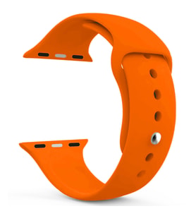Microsonic Apple Watch SE 2022 44mm Silikon Kordon Turuncu