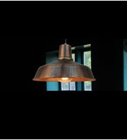 mylights  retro rustik fırcalı  patinalı metal sarkıt vintage  avize  36 cm (Siyah)