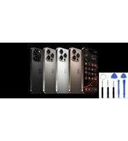 Apple İphone 16 pro Arka Kapak +B7000 Yapıştırıcı+Tamir Seti (Gri)