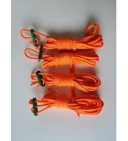 4 Metre x 4 Adet - Gergi Aparatlı İp (Turuncu)