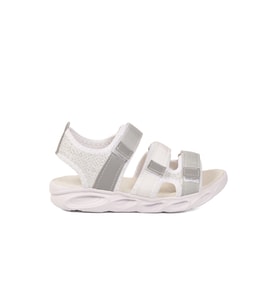 Arzen Beyaz Cırtlı Ortopedik Erkek Çocuk Sandalet 26A44 F