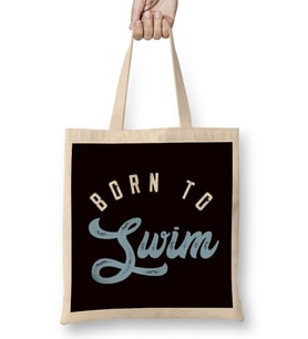 Swim Swimming Athlete Coach Instructor Swimmer Water Sports Bez Çanta Uzun Saplı