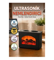 USB Ultrasonik Hava Nemlendirici 270 ml Sessiz Çalışan Aromaterapi Difüzör