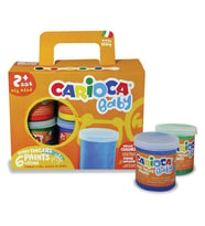 Carioca Baby Yıkanabilir Parmak Boyası 6 Renk KO032