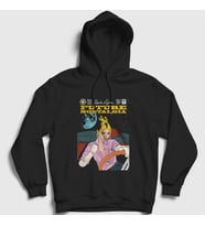Presmono Unisex Beyaz Future Nostalgia Dua Lipa Kapüşonlu Sweatshirt 321033tt (Siyah)