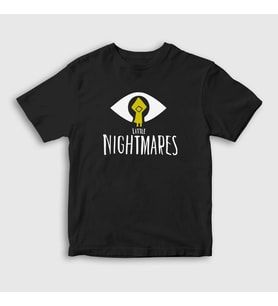 Presmono Unisex Çocuk Siyah Logo V2 Little Nightmares T-Shirt 160448tt