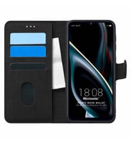 Microsonic Reeder P13 Blue Max 2021 128 GB Kılıf Fabric Book Wallet Siyah