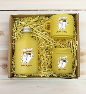BK Gift Kişiye Özel İsimli DTF Best Friend Temalı Sarı Kahve Fincanı & Kolonya & Mum Hediye Seti-4, Arkadaşa Hediye, Doğum Günü Hediyesi