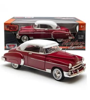 Motor Max 1:18 1950 Chevy Bel Air Diecast Model Araba Kırmızı