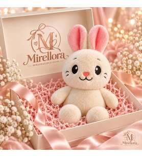 Mirellora Peluş Tavşan Krem Rengi 25 cm