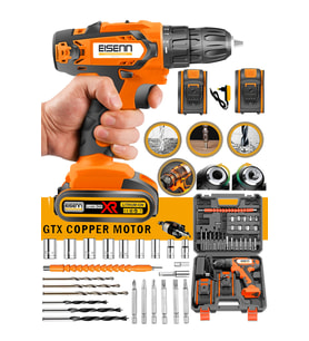 Master Steel E-5353 Çift Akülü Vidalama Matkap Uç Set Hediyeli