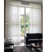NİVEMESHOME CANSEL GÜMÜŞ 1/2,5 PİLELİ TÜL PERDE