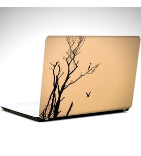 Kuşlar ve Ağaç Laptop Sticker 17 inch (39X27CM)
