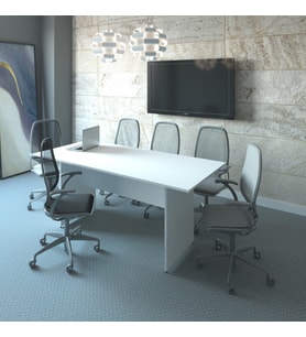 Vena Toplantı Masası 180x80x75 (18mm) (Beyaz)