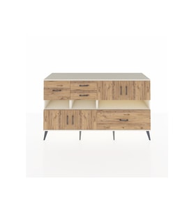 Kronos Konsol 5 Raflı 4 Çekmeceli 4 Kapaklı 176x59x99 Aytaşı-Çam