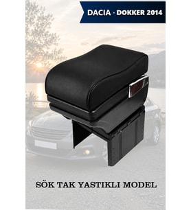 dacia dokker 2014 kol dayama Siyah Yastıklı geniş model Lüks Deri