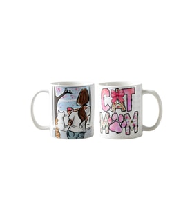 Ghostbastır Design Kedi Annesi Kupa Bardak Tek Adet K072