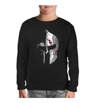 Spartan Warrior Helmet Siyah Çocuk Sweatshirt