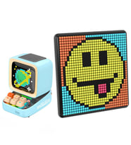Divoom Ditoo Pro Mavi Bluetooth Hoparlör ve Pixoo Max Led Ekran Seti