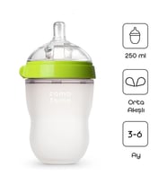Comotomo Antikolik Silikon Biberon 250 Ml 3-6 Ay Yeşil