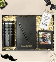 Babalar Gününe Özel,Termos,Çerçeve,Defter Ve Kalem Hediye Seti,Babalar Günü Hediyesi,Babaya Hediye
