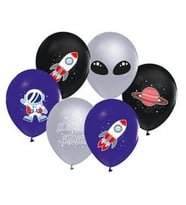 Balon astronot uzay 4+1 pastel pk:10-
