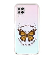Huawei P40 Lite Uyumlu Kelebek Desenli Şeffaf Telefon Kılıfı