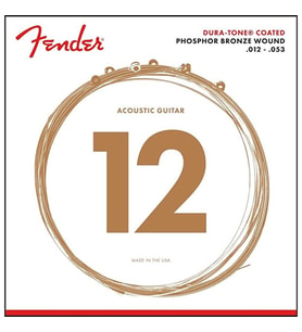 Fender 860L Phosphor Bronze Dura-Tone Coated 12-53 Akustik Gitar Teli