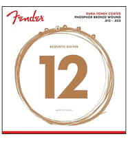 Fender 860L Phosphor Bronze Dura-Tone Coated 12-53 Akustik Gitar Teli
