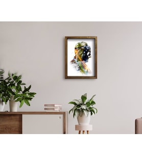 BK Home Atatürk Tasarımlı Doğal Masif Ahşap Çerçeveli Tablo 45x65cm-15