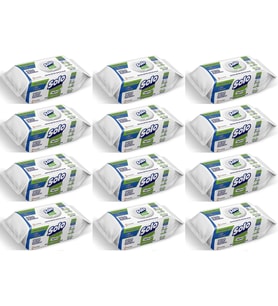Solo Yüzey Temizlik Havlusu - Mendili 100 Yaprak Okaliptus & Çam Esintisi (12 Li Set) 1200 Yaprak