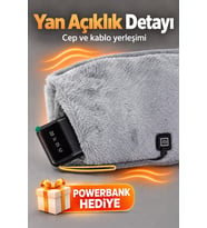 Mey İthalat® Ayarlanabilir Sıcaklıklı Bel Kuşağı Powerbank Hediyeli