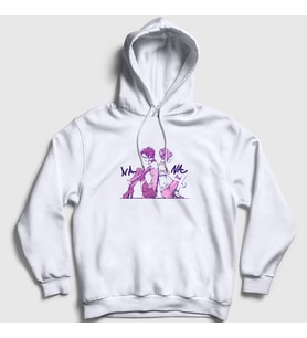 Presmono Unisex Beyaz Nana Osaki Kapüşonlu Sweatshirt 315881tt