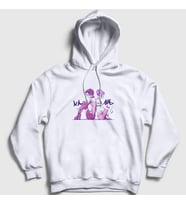 Presmono Unisex Beyaz Nana Osaki Kapüşonlu Sweatshirt 315881tt
