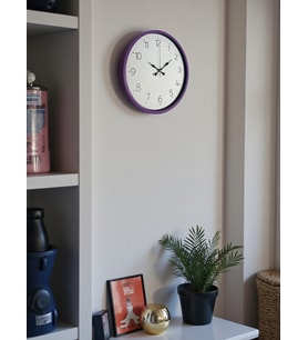 36 Cm Mor Dekoratif Duvar Saati (Standart)