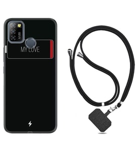 INFINIX Smart 4 5 6 Zero 8 S5 Pro Kılıf Boyun Askılı Silikon My Love 1402