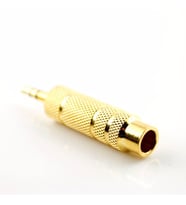 3.5 mm Erkek-6.3 mm Dişi Stereo Çevirici Gold