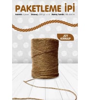 Doğal jüt ip  / Hasır Süsleme İpi / Paketleme İpi/Kendir Kırnap İpi-JUt1