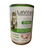 Lavital Püre Tavuk Etli Kedi Konservesi 400 Gr