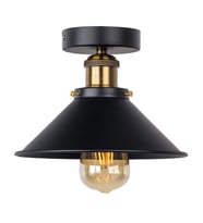 MYLİGHTS  RETRO   PLOFONYER  TAVAN AVİZE RUSTİK (Siyah)