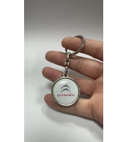Citroen Yazılı Metal Anahtarlık Çift Yönlü (1 ADET) (Standart)