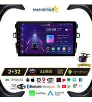 Toyota Auris 2006-2012 Model 2+64GB Android 13 Kablosuz Carplay Navigasyon Multimedya Sistemi