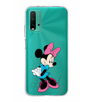 Xiaomi Poco M3 Uyumlu Kapak Minnie Mouse Tasarımlı Şeffaf Silikon Kılıf