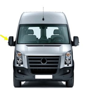 VW Crafter 2006-13 Sağ Dış Ayna Komple Elektrikli Isıtmalı 2E1857502P