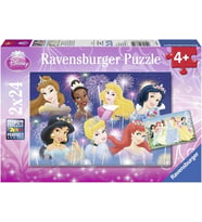 Ravensburger Puzzle 2x24 Parça Disney Prensesler  - 088720 (Çok Renkli)